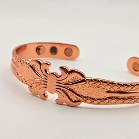 New Unisex Solid Copper Magnetic Bracelet - Arthritis‎ Pain Therapy - 8" - Picture 3 of 5